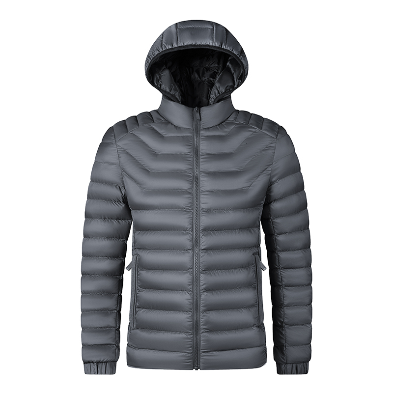 Warm 2023 New Autumn Winter Men Hooded Waterproof Parkas Mens Casual Lightweight Cotton Padded Parka Jacket Coat Male