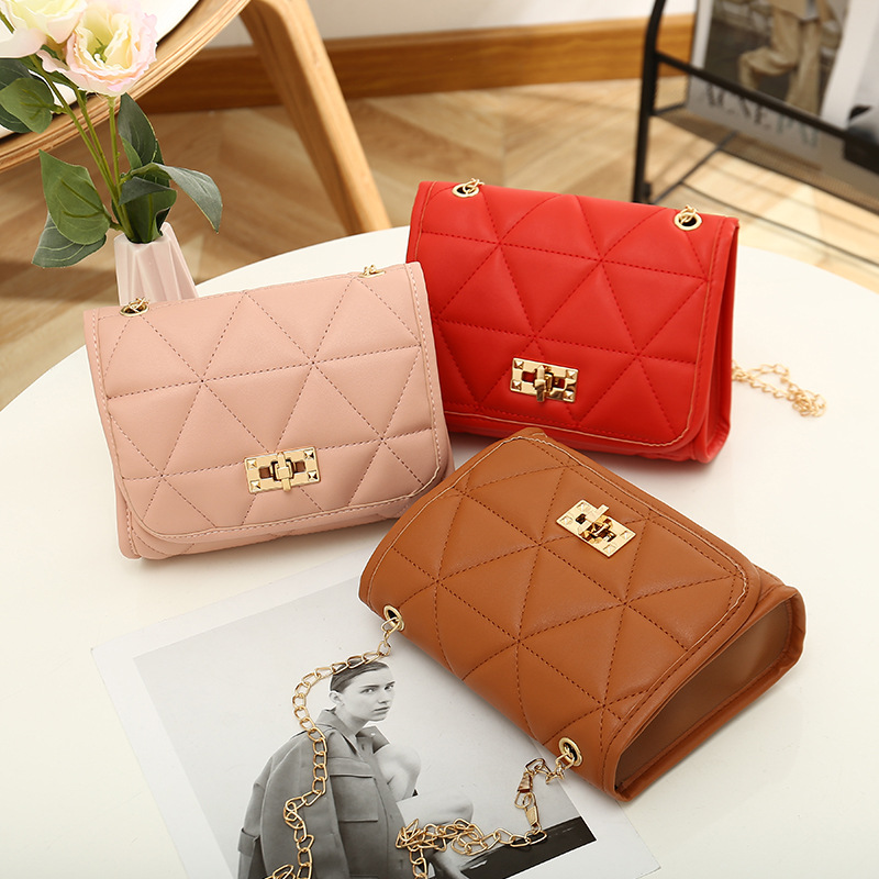 Grid Patterned Bag Designer Small Square Bag Womens Crossbody Bag Simple Style Shoulder Bag Ladies Small Bag Classic Chain Handbag DPD2409215