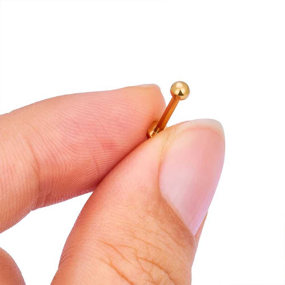 10/50Pcs ASTM F136 Titanium 2/3/4mm CZ Labret Stud 16G Tragus Helix Cartilage Conch Flatback Earlobe Piercing Body Jewelry Y240921