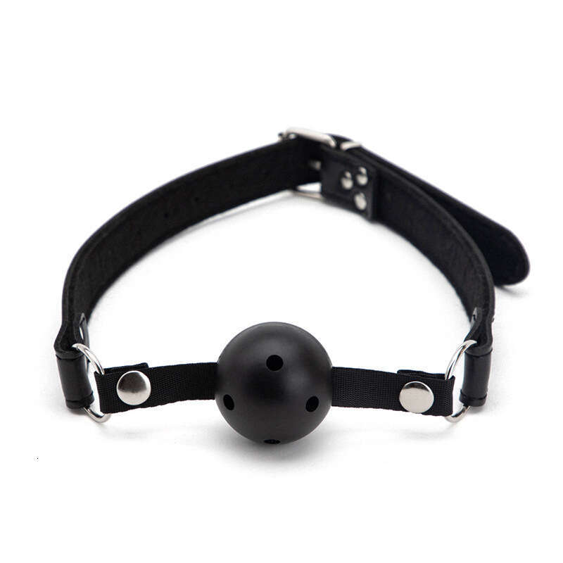 Sex Training SM Prop Forced Mouth Opening Black Sex Mouth Plug Detachable PVC Mouth Ball Alternative Adult Products