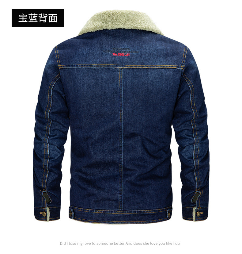 7Xl-M Winter Wool Thick Thermal Jacket Coat Multi Pocket Denim Clothing Men's Outdoor Jackets