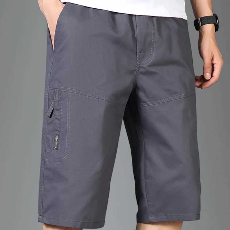 Summer Trend Cargo Shorts Mens Fashion Vintage Knee Length Gym Short Homme Loose Military Side Pocket Pant Sweatpants Male NewX240921
