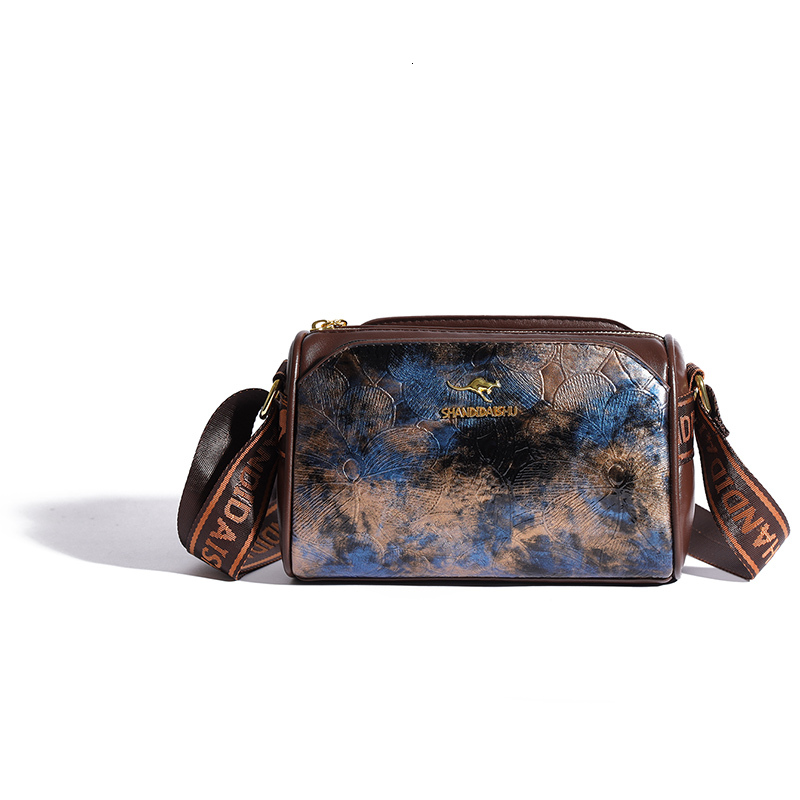 Designer Handbags Vintage Soft Leather Tote For Women Multi Pocket Messenger Bags High quality Shoulder Bag