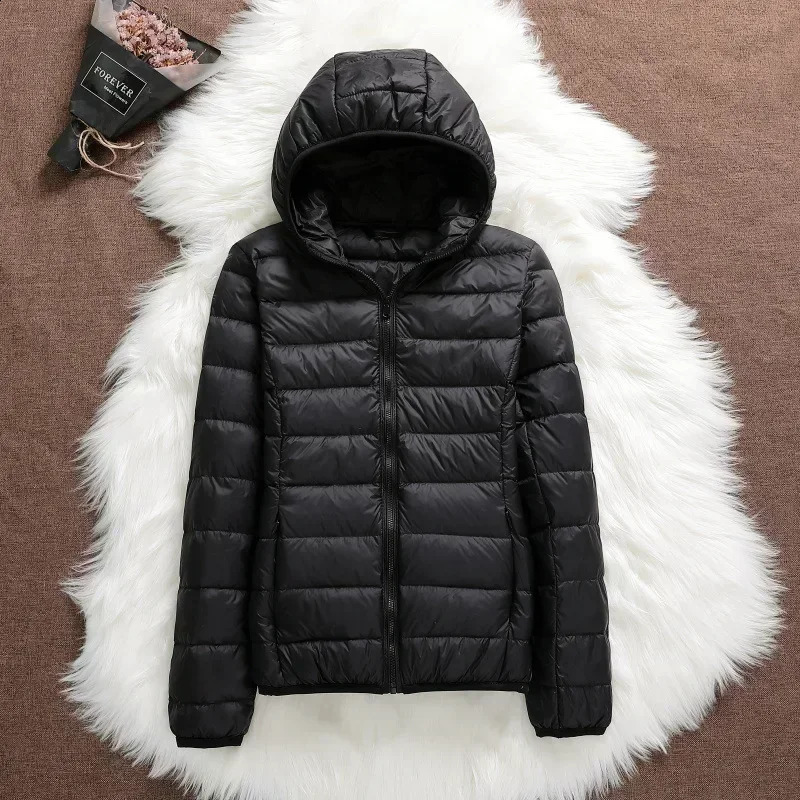 Plus Size 5xl 6xl 7xl Autumn Winter Women Short Hooded Puffer Jackets Female Fall Office Lady Slim Fit Warm Coat 240913