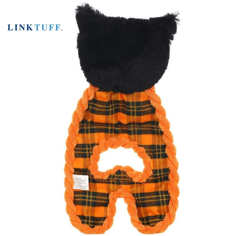 Linkstuff Pet Dog Squeezing Training Toy Halloween Series - Cat/Pumpkin 240914
