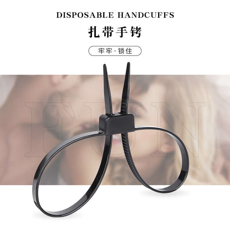 Sex toys, handcuffs, plastic handcuffs, disposable binding and restraint, SM toys, role-playing props, wholesale and distribution