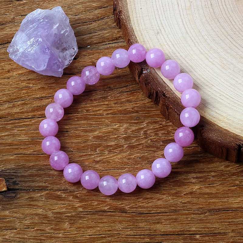 Original Rose Quartz Beads Bracelets for Women Natural Stone Pink Quartz Crystal Amethyst Fluorite Beaded Bracelet Sweet JewelryX240921
