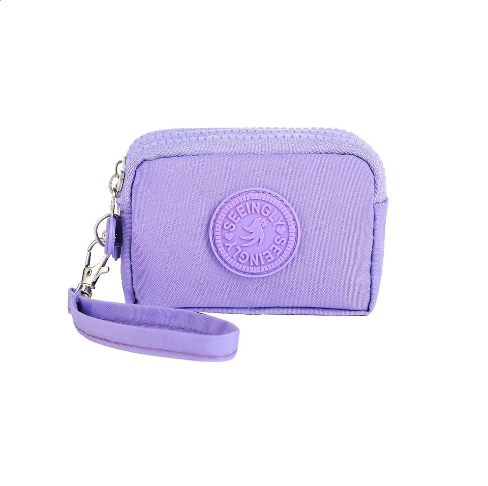 Women Three Layer Wallets Nylon Coin Purse Korean Large Capacity Portable Oxford Cloth Wallet Waterproof 240919