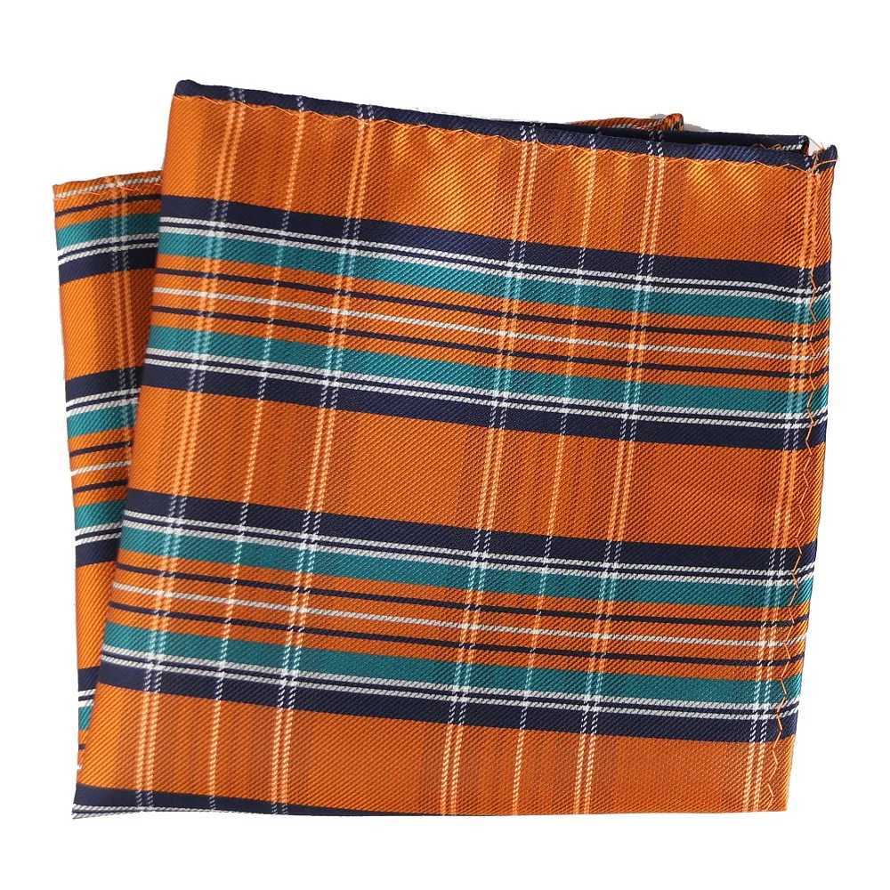 Luxury Mens Handkerchief Striped Checkered Plaid Woven Hankies Polyester Hanky Business Pocket Square Chest Towel 25*25CMX240921