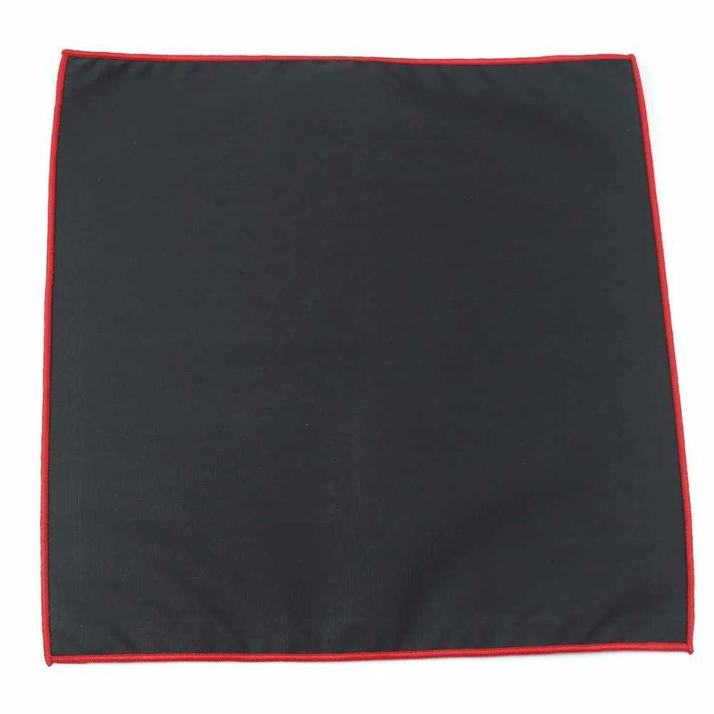 Mens Sunshine Style Cotton Handle Black Pocket Square Colorful Edge Hanks Towel Casual 23 * 23cm W240921