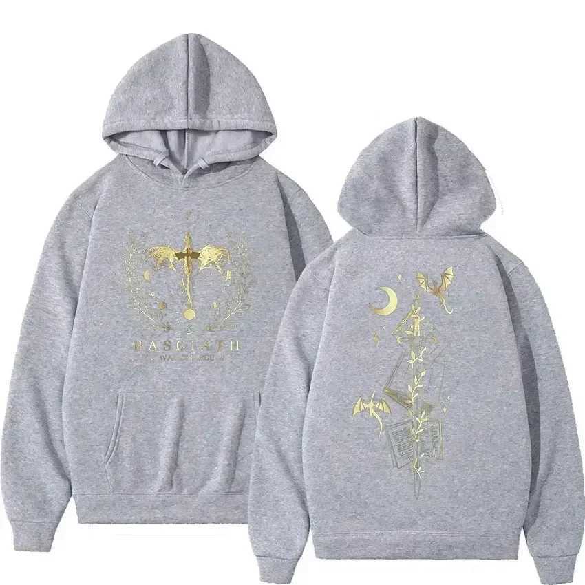 Basgiath War College Fourth Wing Hoodie Mens Fashion Retro Dragon Knight Sportswear Loose Zipper Clothing Super Large Hoodie W240921