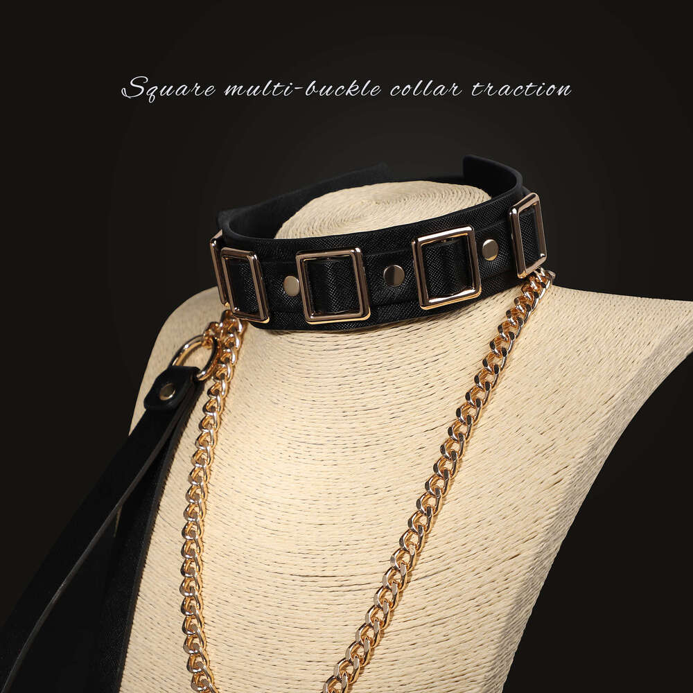 Sex toys SM props New creative multi button sex collars SM tuning traction collars Alternative adult products