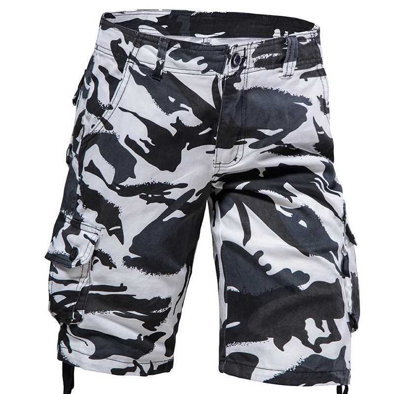 Tactical Cargo Shorts Men Camo Joggers Shorts Casual Outdoor Sports Half Pants Pocket Cotton Breathable Cargo ShortsX240921