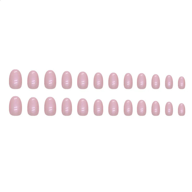 24Pcs Short Fake Acrylic Press On Nails Set Removable Wearing False Nails Tips Decorated Artificial Realistic Nail Art Supplies 240914