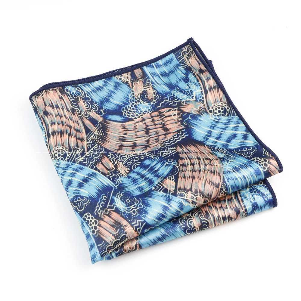 Newest Polyester Hankies Beautiful Floral Pocket Square Handkerchief Casual Narrow Lovers Day Wedding Daily Wear Suit AccessoryX240921