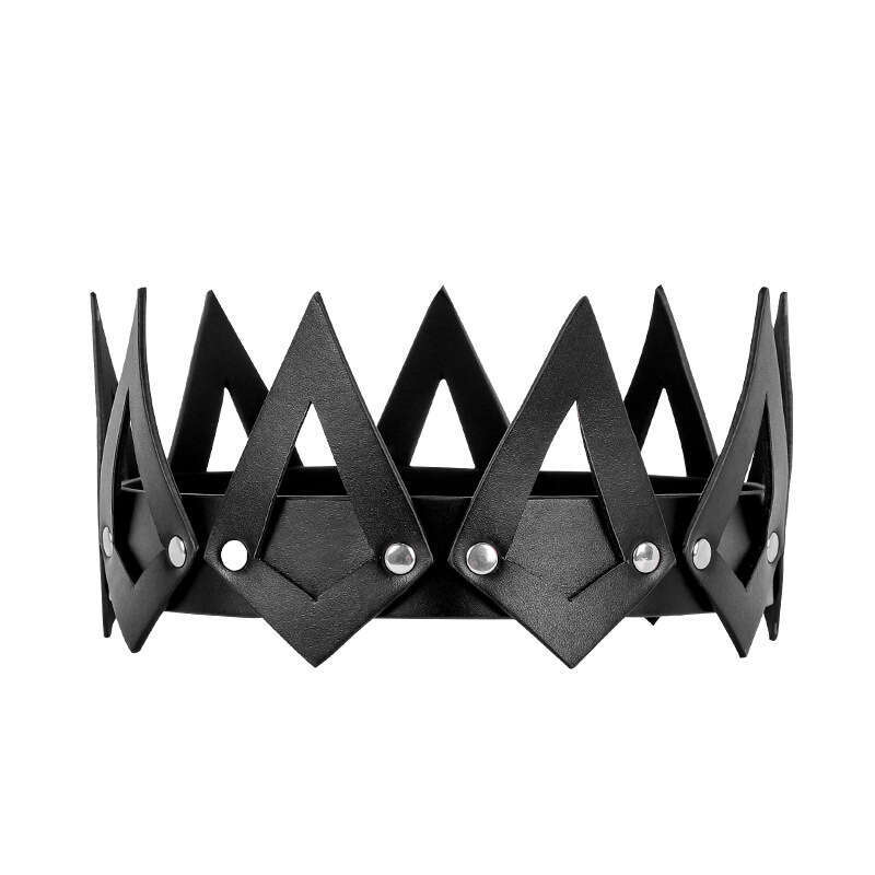 Role playing sex toy PULeather Queen Crown Sex Headset SM Props Alternative Adult Products