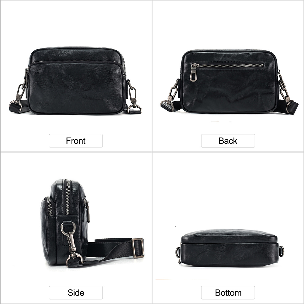 JOYIR Genuine Leather Male Casual Messenger High Quality Men's Small Shoulder Bag Men Simple Style Satchel Bags New