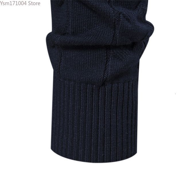 2023 Autumn Winter Men's High-Quality Half High Collar Color Matching Sweater Male Business Casual Knitwear Pullovers