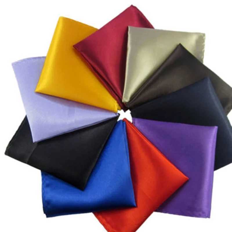 Solid Handkerchief Vintage Fashion Formal Party Pocket Hanky Groomsmen MenS Pocket Square Handkerchiefs Business Suit AccessoryX240921