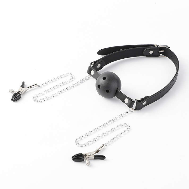 Sexy SM props, sex training, mouth ball, mouth plug, erotic breast clip, mouth shackle, alternative adult products, one piece hair replacement