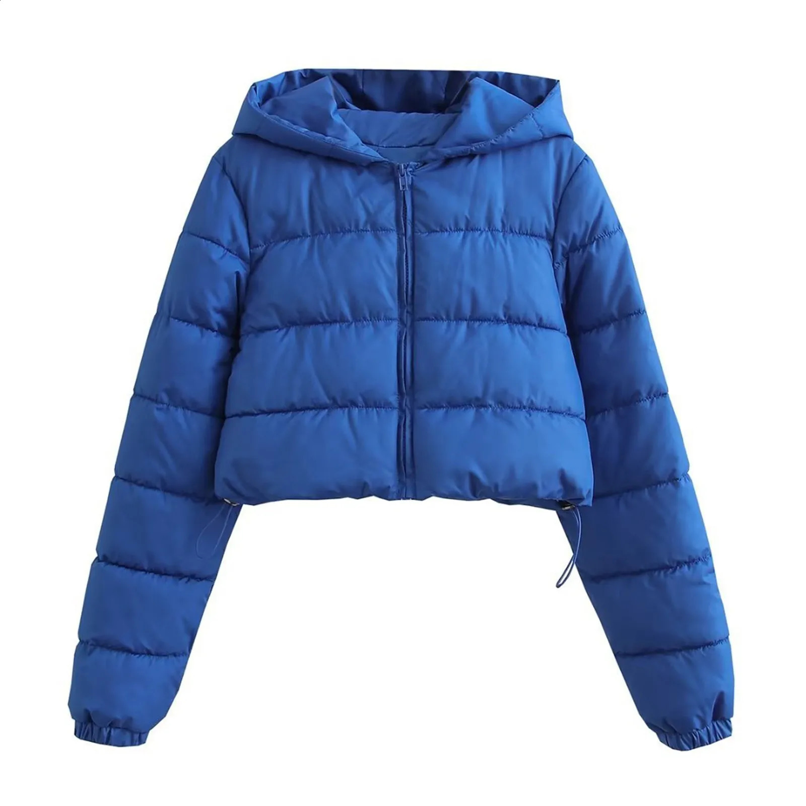 Fall Winter Solid Down Coat Puffer Jacket And Coats For Women Bubble Outerwear Cropped Outwear Zipper Oversized Overcoat 240920