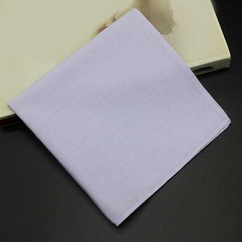 Plain Color Hankie Women Embroidery Handkerchiefs Pocket Square Washable HankiesX240921