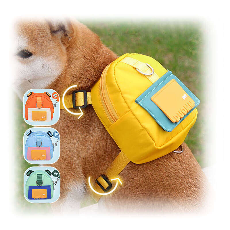 Cartoon Bag Outdoor Travel Dog Small Backpack Pet Supplies