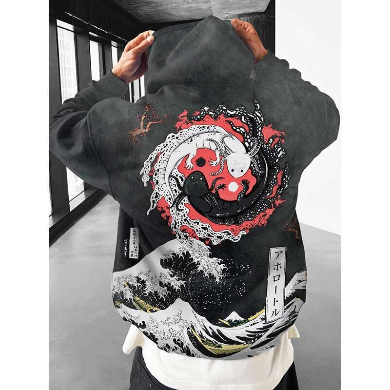 2023 Autumn Cross Border 3D Hoodies Popular Digital Printed Men's Hoodies With Hats Hot Selling Items Huyi 43D