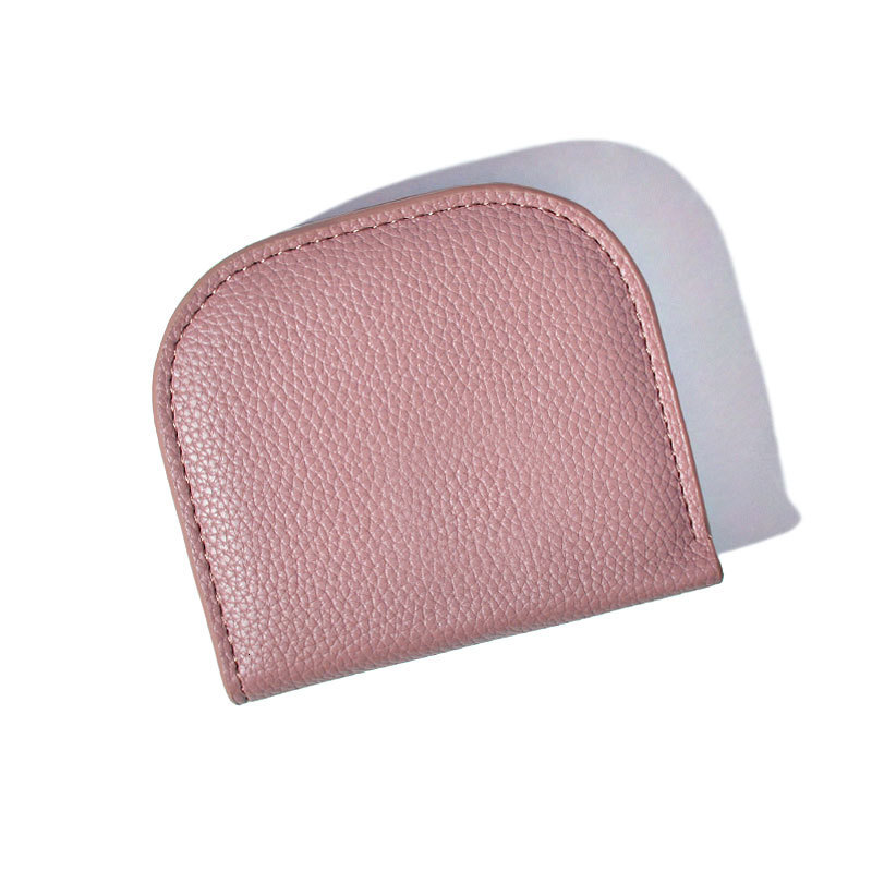 2024 New Designer Half Round Mini INS Solid Color Multi functional Zero Lock LP Minimalist Fashion Wallet Women's Free Shipping
