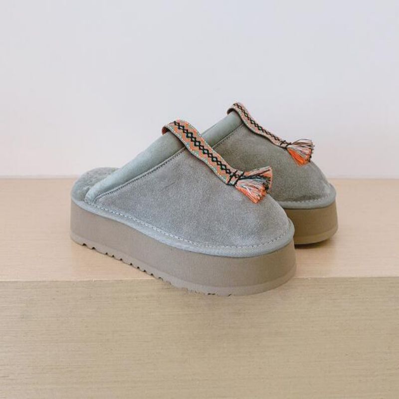 Tasman Style Thermal Sheepskin Slippers - Gender Neutral Indoor Outdoor Boots with Dust Cover, Available in Sizes 36-44