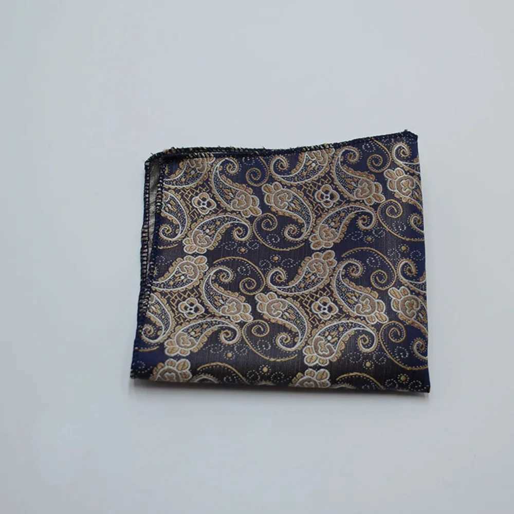 Classic Mens Pocket Square Polyester Paisley Plaid Handerchief Wedding Business Suit Shirt Pocket Towel Hanky Ties AccessoriesX240921
