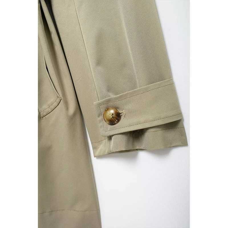 TRAF With Belt Midi Trench for Woman Autumn Winter 2024 New Long Trench Coats Womens Jacket Female Vintage OuterwearX240921