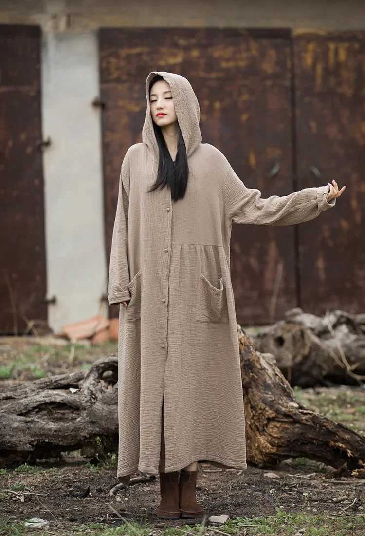 Womens Hoodie Long Sleeve Black Trench Coat 2023 Female Loose New Casual Vintage Tracksuit Clothes Moda Mujer Plus Size JacketX240921