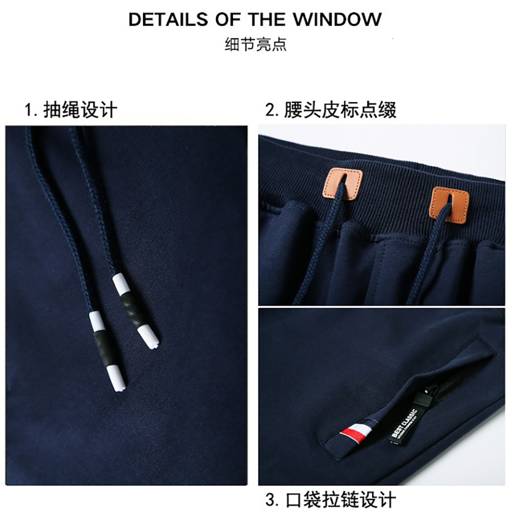 New Summer Male Fashion Casual Short Men's Solid Color Fiess Breathable Men Drawstring Shorts