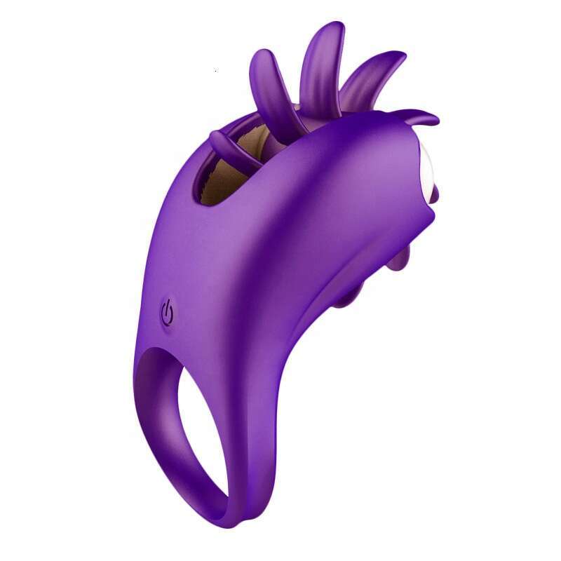 soft tongue licking and vibrating penis ring, powerful male penis ring with tongue licking function