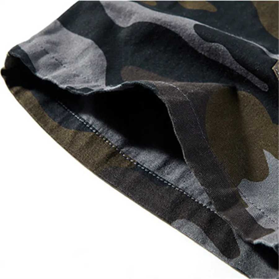 Camouflage Mens Summer Five-Point Shorts Tactical Cargo Short Pants Man Cotton Loose Workwear Casual Streetwear Sports ClothingX240921