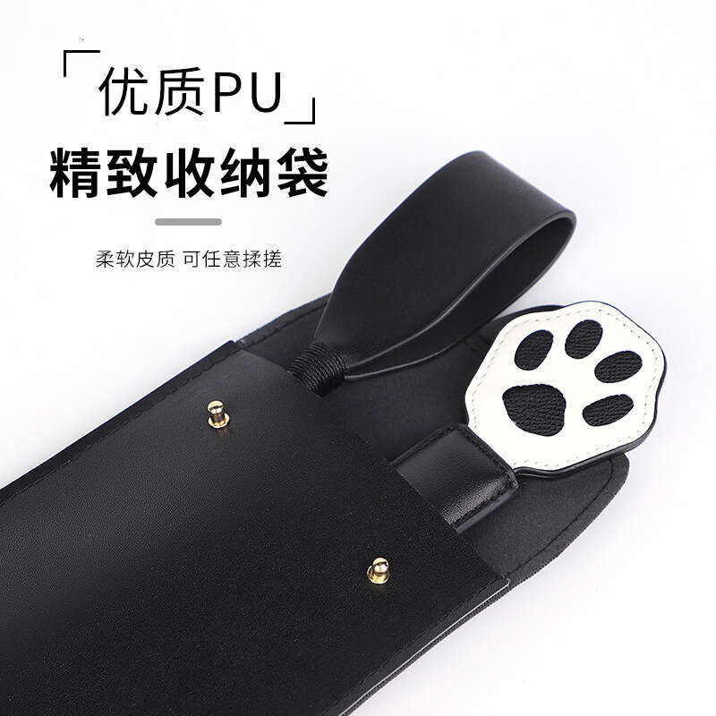 Fun SM prop storage bag wall hanging black high-quality leather hand-held storage bag adult product storage bag