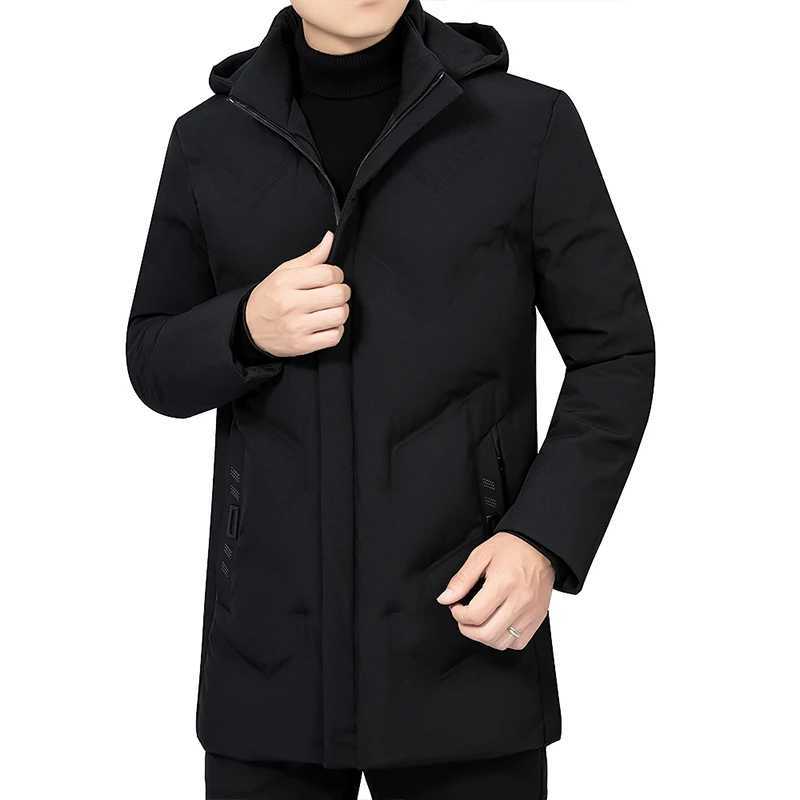 Winter warmth 2024 thick Parkas mens hooded long coat mens jacket windproof pad under Parka mens jacket autumn mens jacket W240920