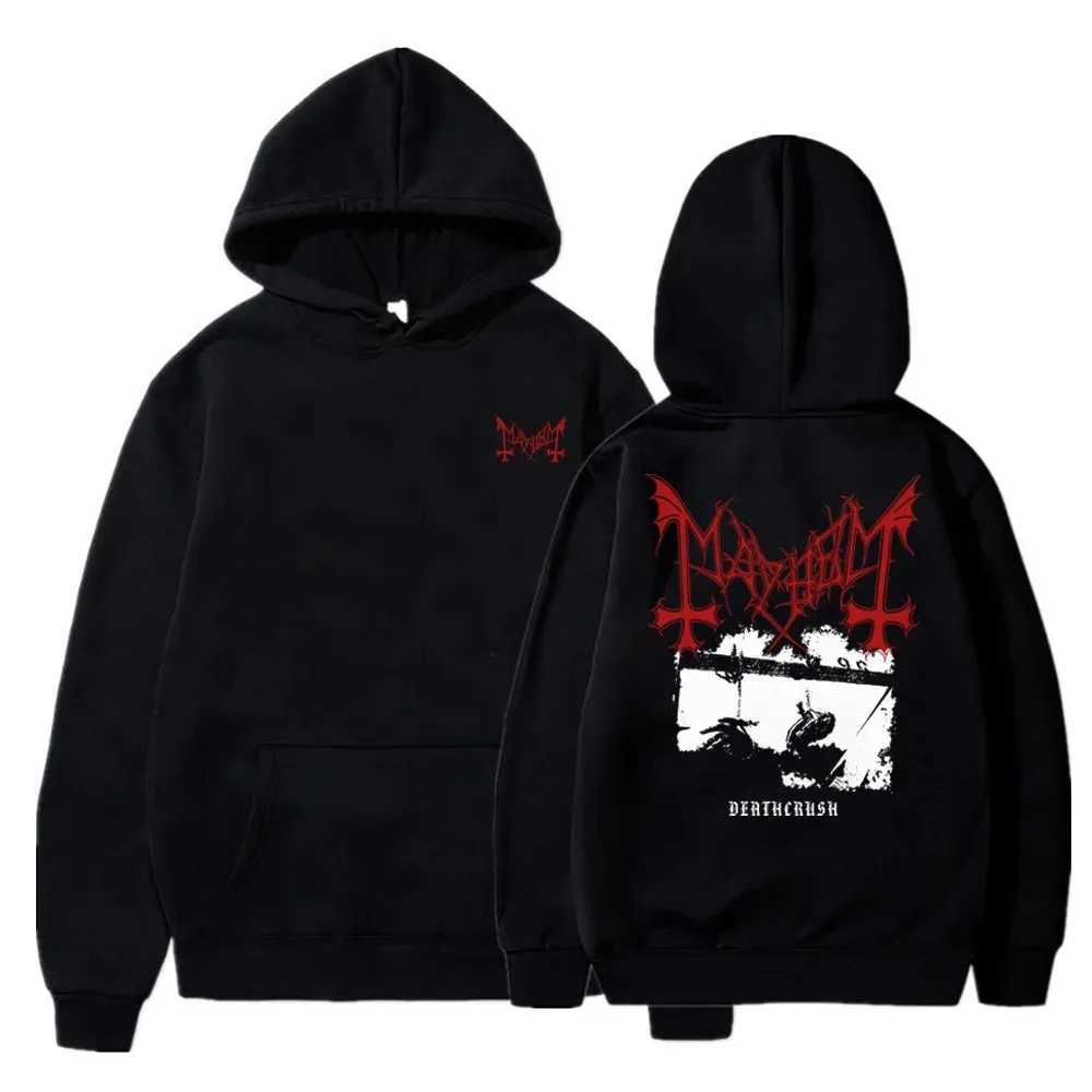 2024 Mens Zipper Hoodie Chaotic Black Metal Graphic Printed Sportswear 100% Cotton Casual Top New Street Dress W240921