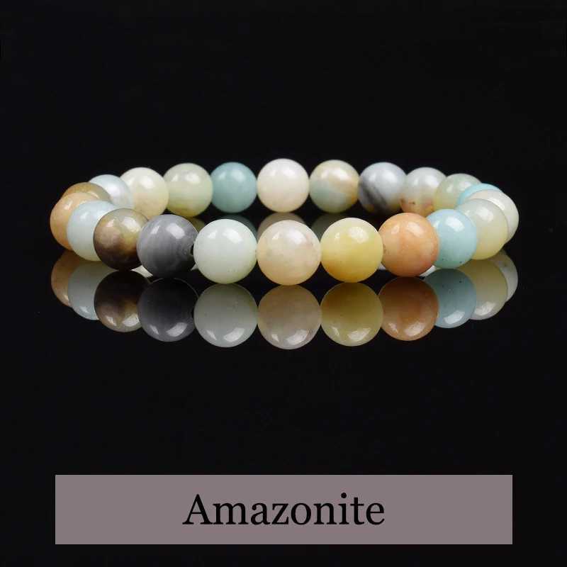 ite Natural Stone Beads Bracelet Colorful Real Stone Bracelet Women Men Crystal Blue Green ite 6/8 mm JewelryX240921