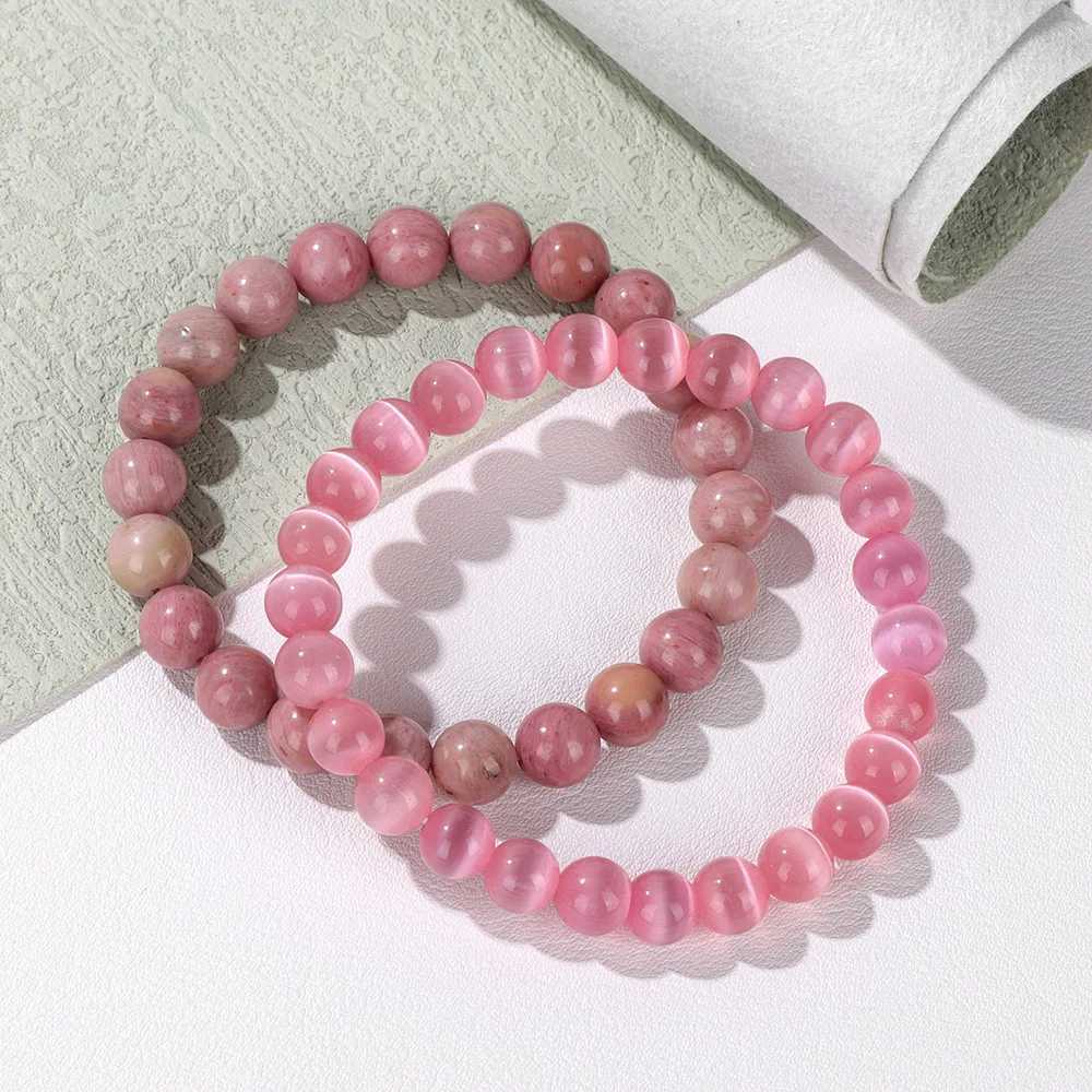 2Pcs/Set Bracelets For Women Natural Stone Bracelet Set Agates 8mm Beads Bangle Turquois Crystal Bracelet Men Jewelry HealingX240921