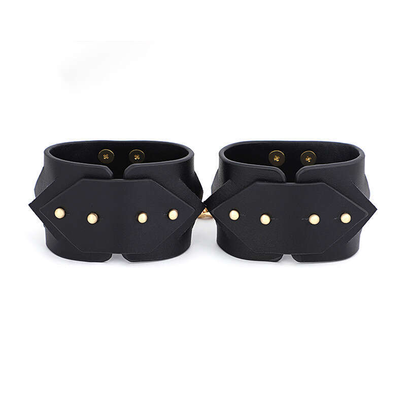 SM sex toys, high-end genuine leather handcuffs, SM female slave training, cowhide handcuffs, bound ankle cuffs, alternative adult products