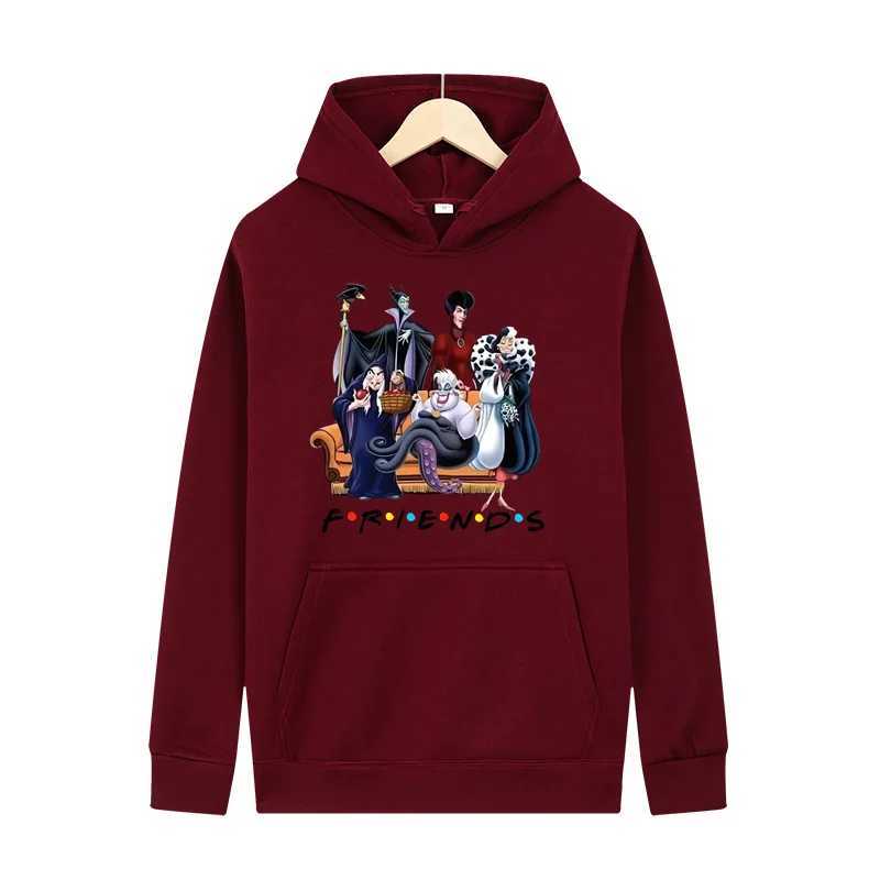 Halloween friend letter printing hoodie mens fashion sportswear wool warm couple casual Harajuku street hoodie zipper W240921