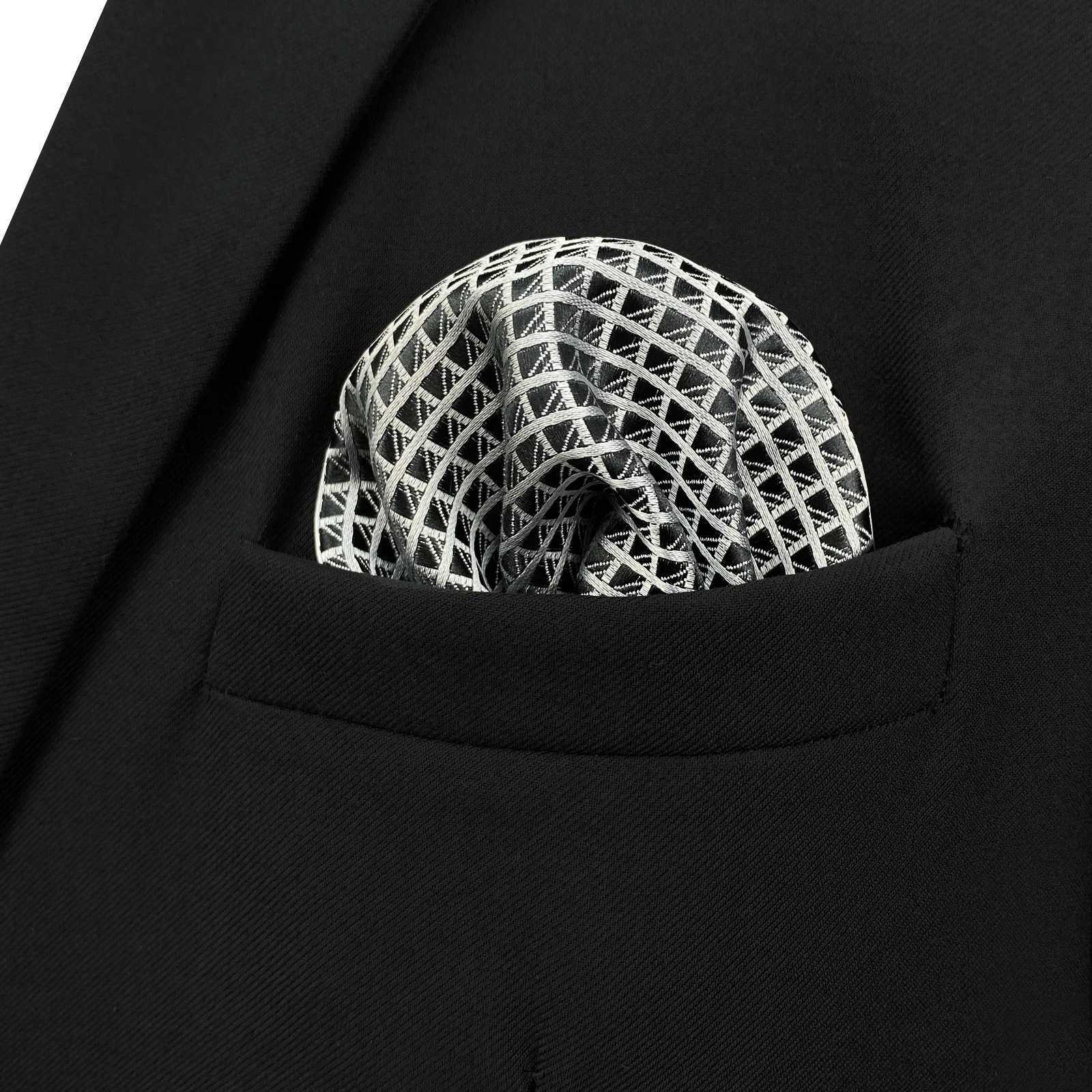 2024 New Colorful Mens Pocket Square Multicolor Dot Paisley Classic Wedding Silk Handkerchief Business Jacquard HankyX240921