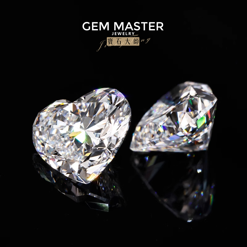 Heart Lab Grown Diamond D E F Color VVS 3EX Loose Diamond CVD HPHT 1ct 2ct 5ct Lab Diamond IGI GIA Certified VS VVS Diamond