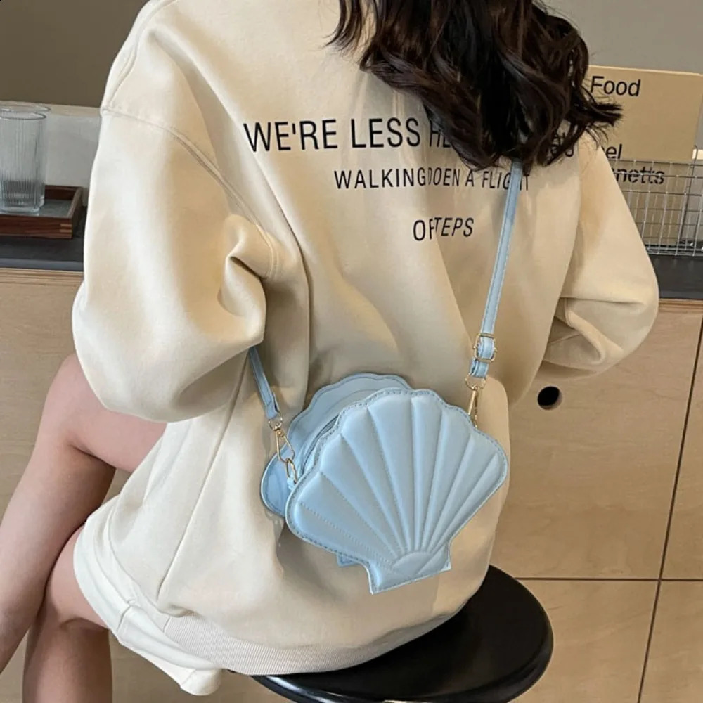 Trendy Shell Bag Solid Shoulder Daily Commuting Handbag Casual Messenger Underarm Travel Beach 240919