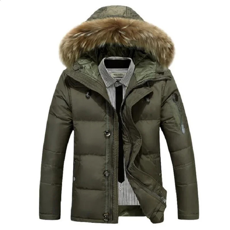 High quality mens winter jacket thick snow ParkaS coat white duck down jacket mens windproof jacket 240918