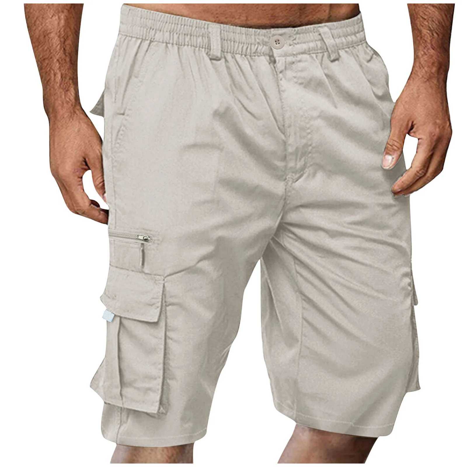 Men 2024 New Spring Fashion Joggers Beach Breeches Sweatshorts Summer Casual Shorts Mens Shorts Multi Pocket Cargo TrousersX240921