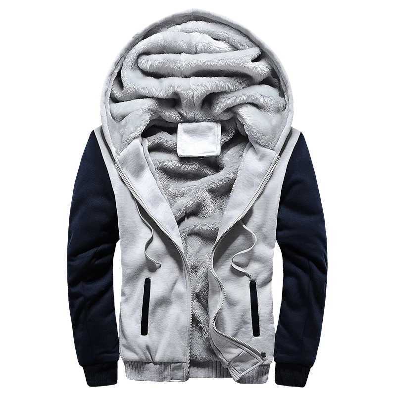 Mens Fleece Jacket Camouflage Thicken Jackets Hooded Coat Winter Long Sleeve Down Coats Casual Streetwear Mens Hoodies M240921