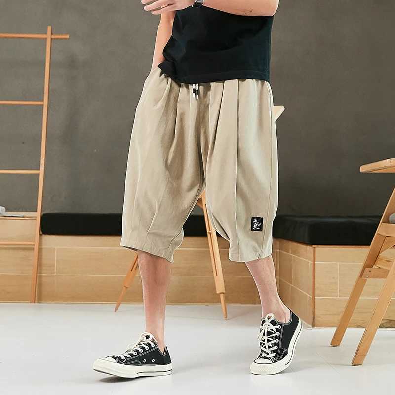 2023 New Streetwear Mens Shorts Casual Big Size Cargo Shorts Men New Bermuda Knee Length Male Short Trousers SIZE 6XL-8XLX240921